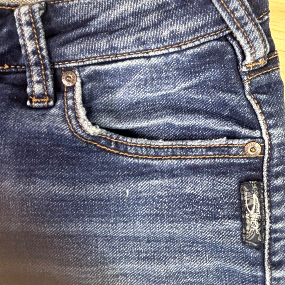 Silver Jeans Womens 27x31 Aiko High Skinny Joga Jeans + Sweats Denim Blue Jeans - Picture 5 of 13